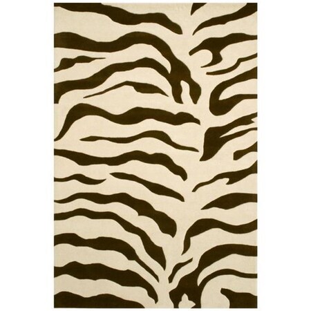 Safavieh 6 x 6 ft. Square Contemporary Soho Beige and Black Hand Tufted Rug SOH784A-6SQ